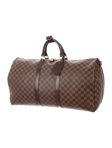 Keepall 55 Bandoulière Damier Ébène 